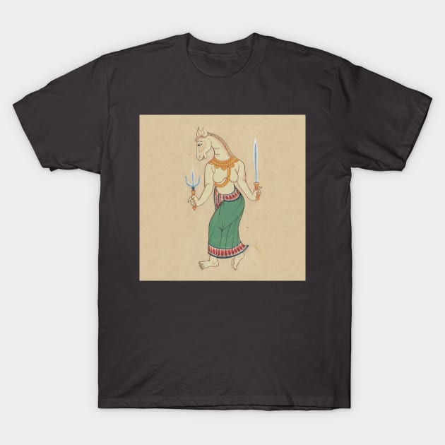 Hayagriva Horse Headed God T-Shirt by pocketlama